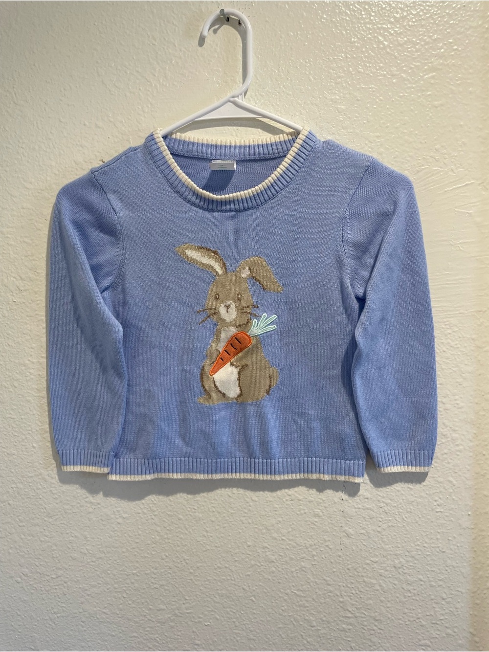 🐣✨ Easter Perfection! Way To Celebrate Bunny Knit Sweater 5T 🐰🥕🌸